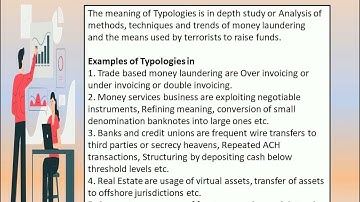 What are AML typologies?