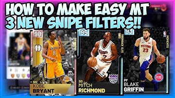 NBA2K19 HOW TO MAKE MT USING THESE 3 SNIPE FILTERS - SNIPE NEW CARDS AND EVEN KOBE WHEN HE DROPS!!!