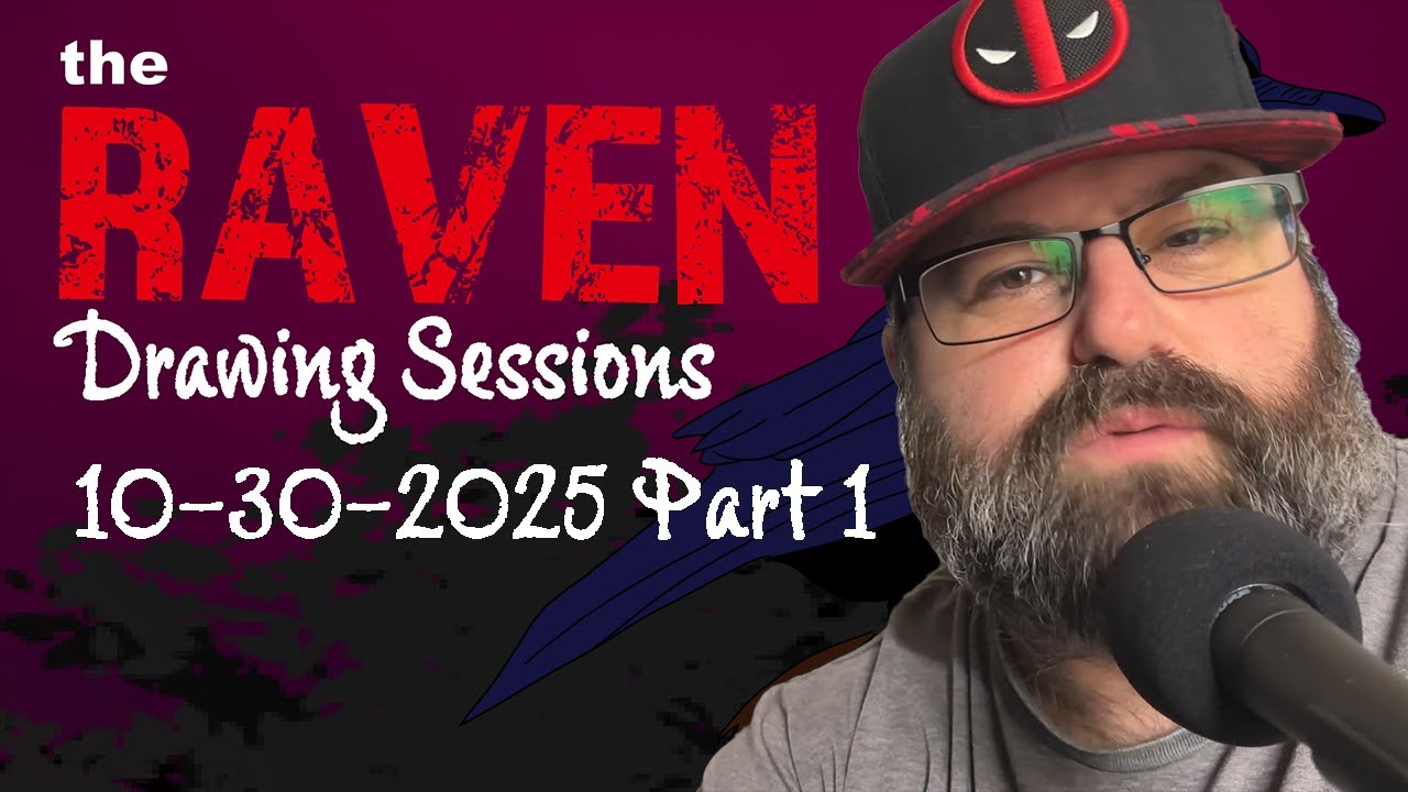 Digital Inking "The Raven" Comic Drawing Sessions 10302025 Part 1