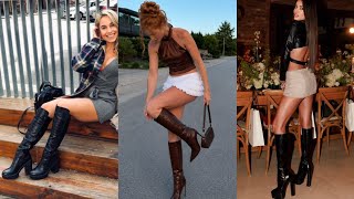 This Is Why Long Leather Heeled Boots Never Go Out of Style — A Stunning Look From Every Angle