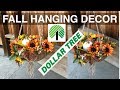 Fall hanging decor using all Dollar Tree Products