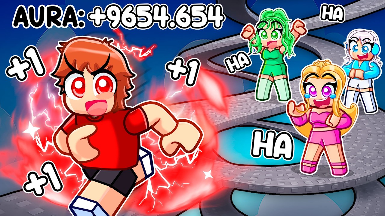 I Pretended to be a noob Then Got MAX LEVEL AURA In +1 Speed Aura Escape!