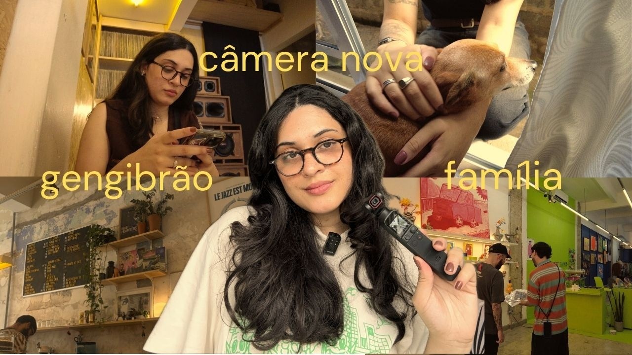câmera nova (DJI Osmo Pocket), conhecemos o Gengibrão e tempo com a família.