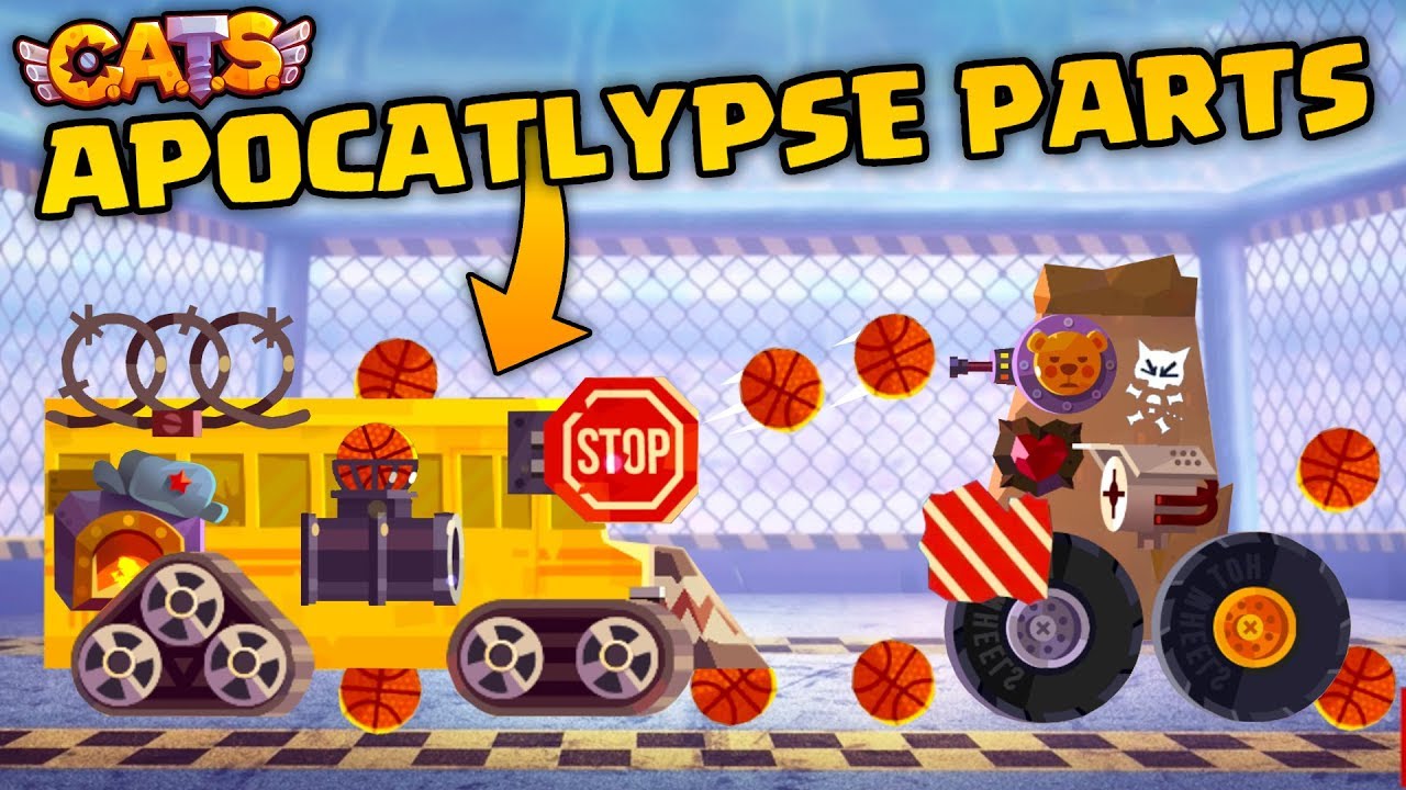 C.A.T.S NEW APOCATLYPSE PARTS GAMEPLAY - BASKETBALL CANNON - Crash Arena Turbo Stars