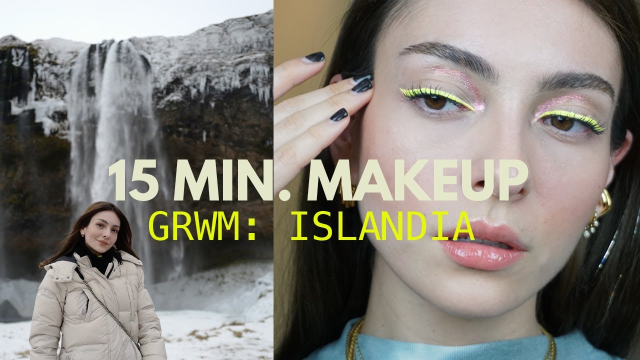 Mi maquillaje cuando viajo (bonito, rápido y fácil) GRWM ISLANDIA | Anna Sarelly