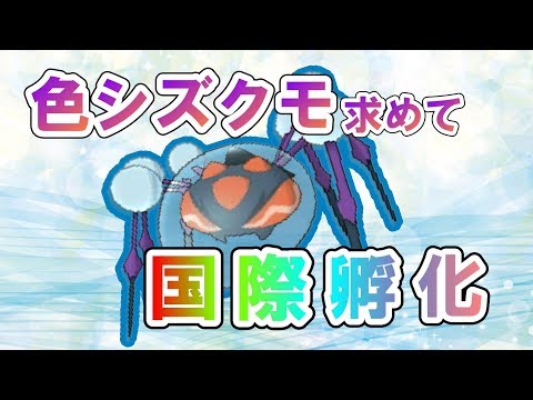 ポケモンusum 色が出たら孵化余り配布 色シズクモ孵化厳選 もんじゃとサカナ の顔出し生放送 Youtube