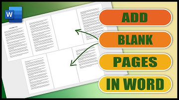 How to Insert Blank Pages or Add Pages in Word | EASY TUTORIAL