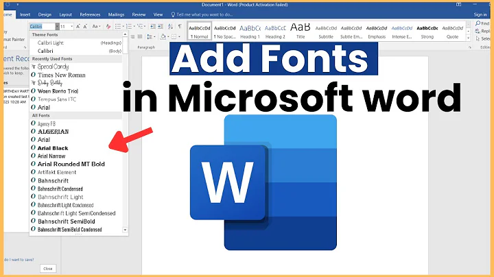 How to Add Fonts to Microsoft Word in 4 minutes