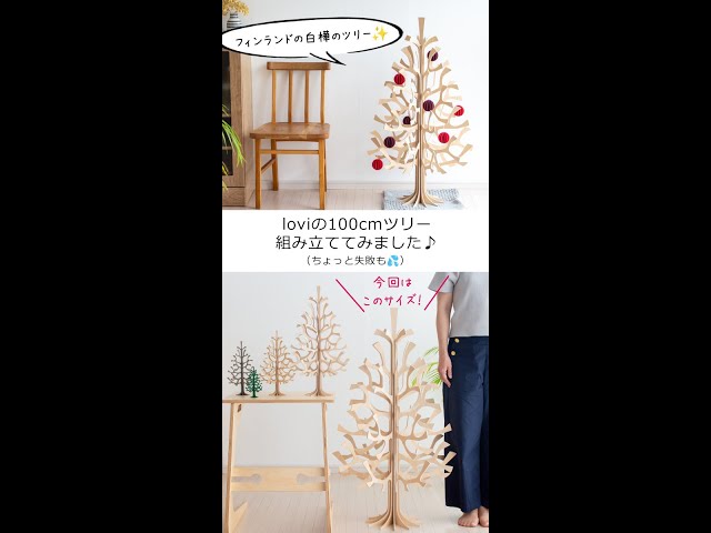 北欧の白樺のツリー。lovi ロヴィの100cmツリーを組み立ててみました