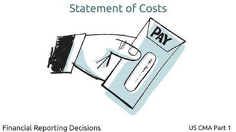 Statement of Costs | Financial Reporting Decisions| US CMA Part 1| US CMA course | US CMA Exam