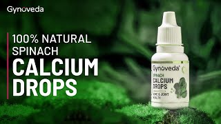 Calcium Drops | Gynoveda Spinach Calcium Drops | Water Charger