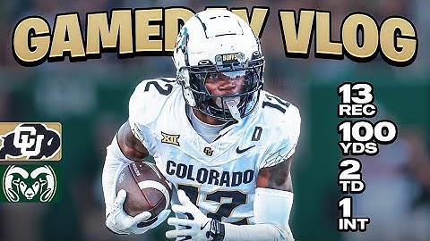CSU QB CALLED TRAVIS HUNTER TOO SMALL AND THEN HE DID THIS!! (Colorado vs. Colo. St. Gameday Vlog)