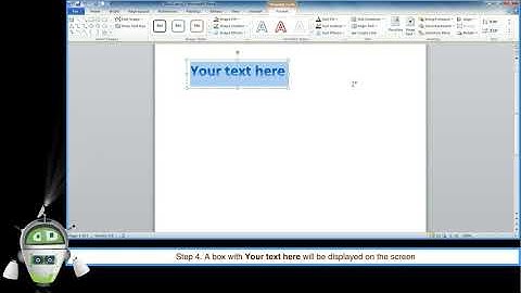 Chapter 3 - Inserting Objects in MS Word 2010 Part 5 - Inserting WordArt | Class 5 Computer