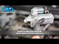 How to Replace Starter 2003-2008 Toyota Corolla