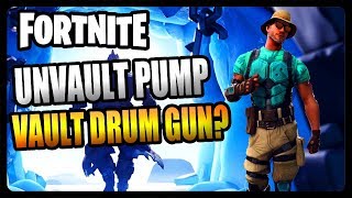 UNVAULT THE PUMP SHOTGUN OR VAULT THE DRUM GUN? (Fortnite Season 9)