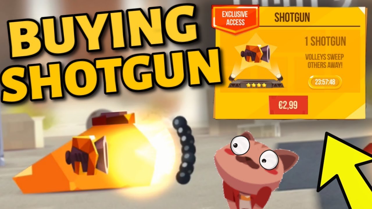 BUYING THE SHOTGUN in C.A.T.S - getting new weapons in Crash Arena Turbo Stars