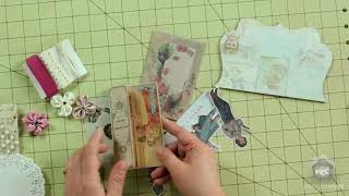 Vintage Chipboard Ephemera Banner Melissa Frances