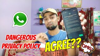 WhatsApp New Privacy Policy Update Explained||Yeh Video Miss Maat Karna🔥😱 Its Scary||😱😱