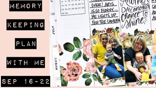 MEMORY KEEPING PLAN WITH ME SEPT 16-22
