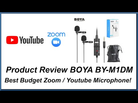 Product Review - BOYA BY-M1DM Lavalier Microphone - Best Low Cost Mic for Youtube and Zoom Meetings.