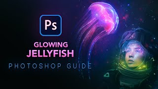 Create a GLOWING JELLYFISH! Photoshop Tutorial - GuideRunner EP2