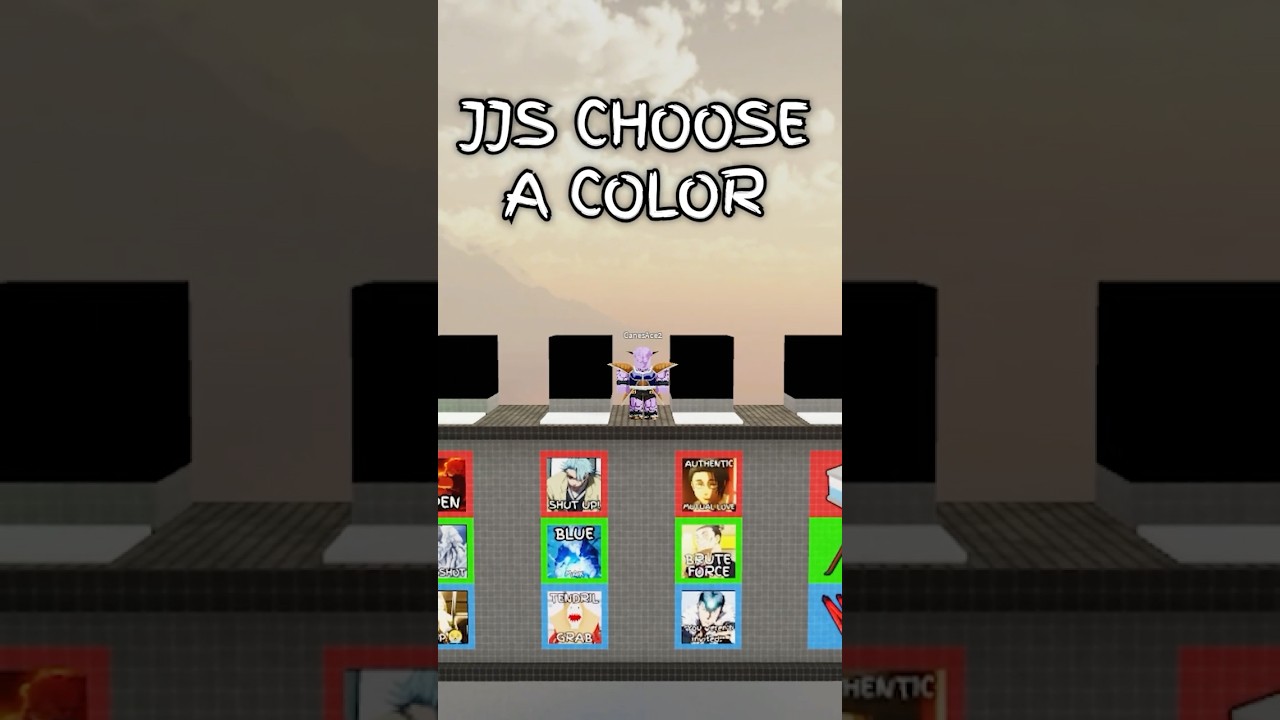 Jujutsu Shenanigans Choose a Color... #roblox #jujutsushenanigans