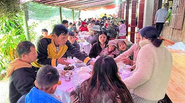 Giây Phút Chào Đón Nhà Gái Đến // Nhà trai dọn 20 mầm - Đám cưới quê - tronpiu vlog