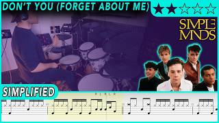 Don't You (Forget About Me) (SIMPLIFIED) - Simple Minds | #97 DRUMSCRIBE