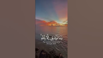 وما توفيقي إلا بالله عليه توكلت وإليه أنيب  || القارئ : ماهر المعرقلي ||