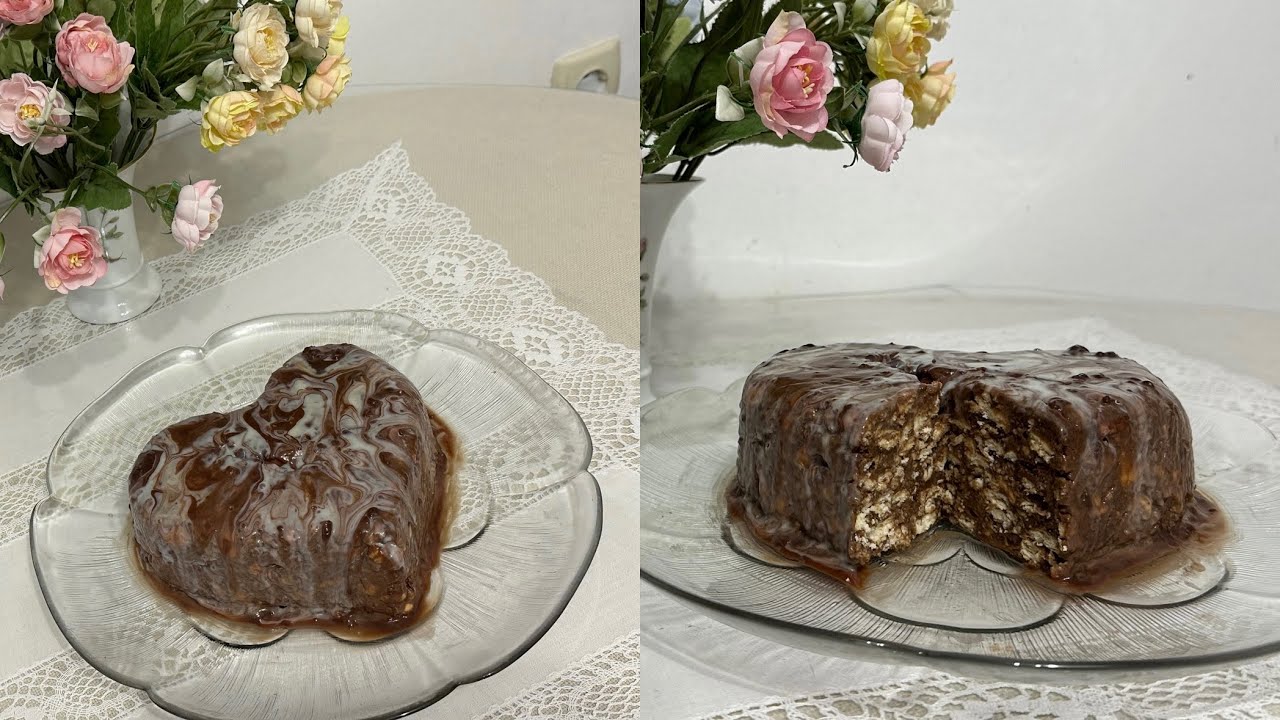 Бисквитена торта за любимите хора - Valentine's Day biscuit cake - bisküvi tatlısı 