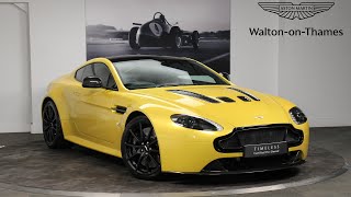 Mega Spec Aston Martin Vantage V12 S Finished in Yellow Tang - A Walk Around With Stuart Yellow Tang Aston Martin Vantage