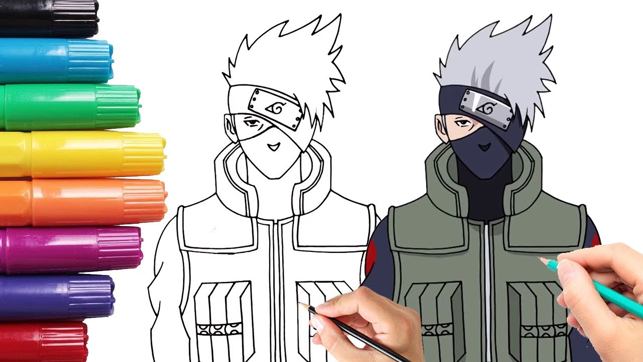 My kakashi drawing! : r/Naruto