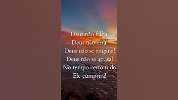 DEUS NUNCA FALHA, SE ELE PROMETEU CONFIA POIS VAU SE CUMPRIR #promessa #amor #deus #shorts