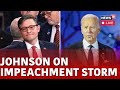 Mike Johnson LIVE News | Mike Johnson On Biden's  Impeachment Inquiry Live | US News Live | N18L