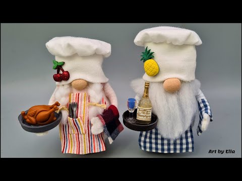 DIY Chef Sock  Gnome! Idei creative cu Gnomi bucatari din sosete si oua de polistiren!