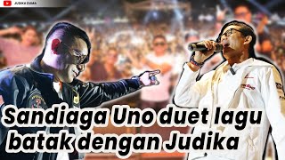 DI AJAK NYANYI LAGU BATAK, SANDIAGA UNO NGEGAS JUDIKA DI KOTA BALIGE !!!