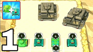 Merge Master : Tank Merge Stars Game - Walkthrough Part 1 Levels 1-10 - Android Gameplay