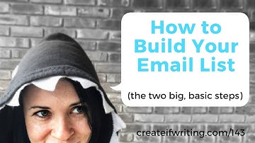 143 - How to Build Your Email List for a Book Launch