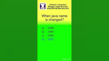 3 java Quiz    Infotech Computers Bhagyanagar Kurnool 6302358106, 08518221221 #CodeQuiz#ShortsQuiz#