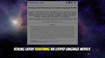 Scaling Latent Reasoning via Looped Language Models (Oct 2025)