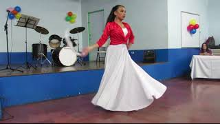 Juana Azurduy. (Luna-Ramírez) Baile: Gopali Devi Dasi. Induom.