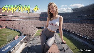 Giant Girls in Stadium (Elegant Lookbook) V117 [4K]