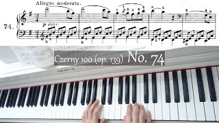 Oh, my left hand, I'll die playing this... Czerny 100 (op. 139) No. 74