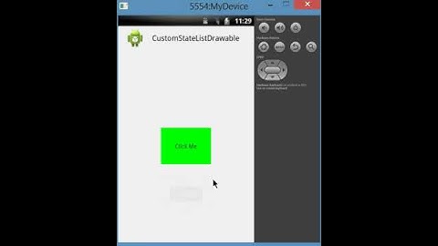 Android Custom StateListDrawable without Xml Example
