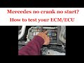 Mercedes 20082014 c class no crank no start you do have ac on lights not the esl maybe the ecm