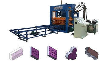 QT10-15 automatic fly ash brick making machine, brick manufacturing machine