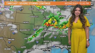 Severe storms headed for southern Missouri and Nashville