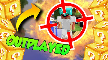 OUTPLAYING AN OP ENEMY | Minecraft LUCKY BLOCK SKYWARS PvP Cubecraft w/MCbattle Ep1 (Lucky Server)
