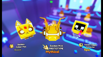Pet Sim X Hatched Golden M-6 Mythic Prototype