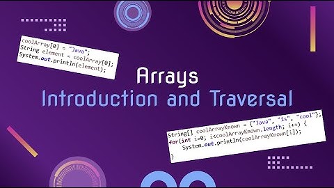 Java Arrays in 10 minutes!